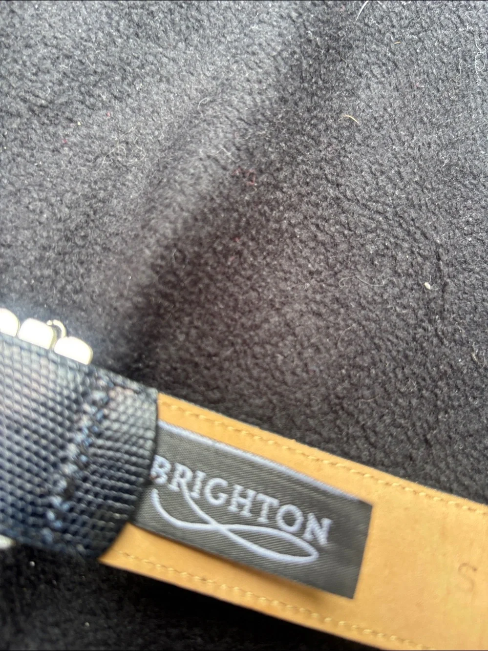 Brighton Black VintageLizard-Texture Leather Belt with Gold-Tone Buckle